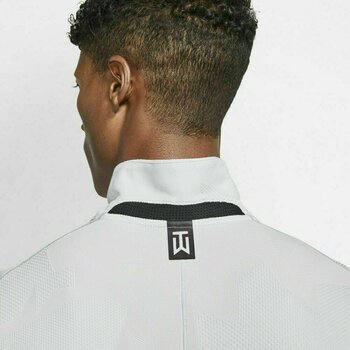 Polo Nike TW Dri-Fit Camo Jacquard Mens Polo Shirt White/Black S - 7