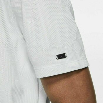 Polo trøje Nike TW Dri-Fit Camo Jacquard Mens Polo Shirt White/Black S - 8