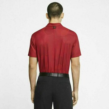 Poloshirt Nike TW Dri-Fit Camo Jacquard Mens Polo Shirt Gym Red/Black S - 4