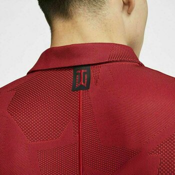 Rövid ujjú póló Nike TW Dri-Fit Camo Jacquard Mens Polo Shirt Gym Red/Black S - 8