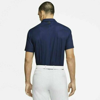 Polo Shirt Nike TW Dri-Fit Camo Jacquard Mens Polo Shirt Blue Void/Black M - 4