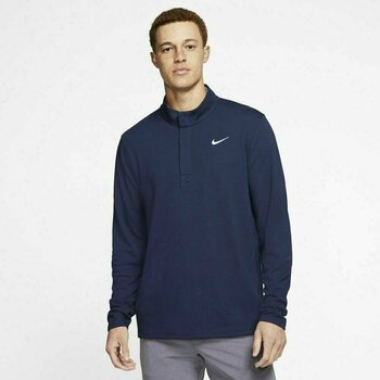Pulover s kapuco/Pulover Nike Dri-Fit Victory Half Zip Mens Sweater College Navy/College Navy/White L - 3