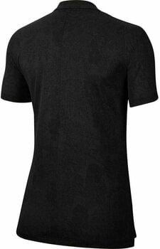 Polo Nike Breathe ACE Jacquard Womens Polo Shirt Black/Black M - 2