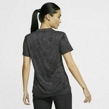 Poloshirt Nike Breathe ACE Jacquard Womens Polo Shirt Black/Black M - 4