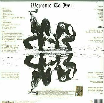 Vinyl Record Venom - Welcome To Hell (2 LP) - 2