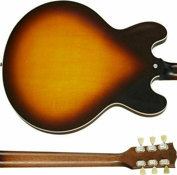 Guitarra semi-acústica Gibson ES-335 Satin Vintage Burst - 5
