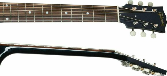 Guitare Dreadnought acoustique-électrique Gibson 50's J-45 Original Ebony - 4
