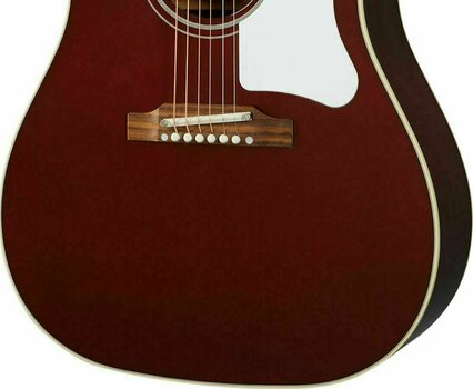 Guitare Dreadnought acoustique-électrique Gibson 60's J-45 Original Wine Red - 3