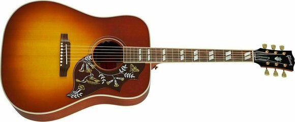Guitare Dreadnought acoustique-électrique Gibson Hummingbird Original Heritage Cherry Sunburst - 2