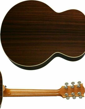 electro-acoustic guitar Gibson SJ-200 Studio RW Rosewood Burst electro-acoustic guitar - 5