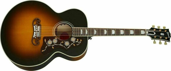 Guitare Jumbo acoustique-électrique Gibson SJ-200 Original Vintage Sunburst - 2