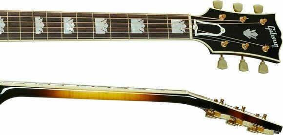 Guitare Jumbo acoustique-électrique Gibson SJ-200 Original Vintage Sunburst - 4