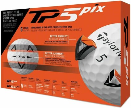 Golf žogice TaylorMade TP5 Pix 2.0 Golf Balls - 3