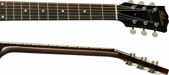 Dreadnought Elektro-Akustikgitarren Gibson 1942 Banner J-45 Vintage Sunburst - 4