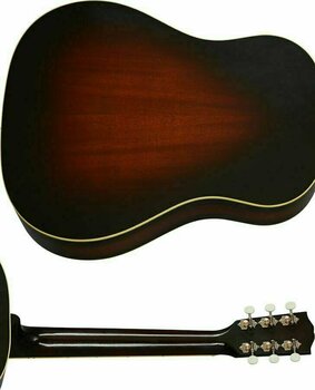 Dreadnought elektro-akoestische gitaar Gibson 1934 Jumbo Vintage Sunburst - 5