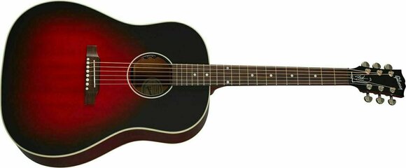 Електро-акустична китара Дреднаут Gibson Slash J-45 Vermillion Burst - 2