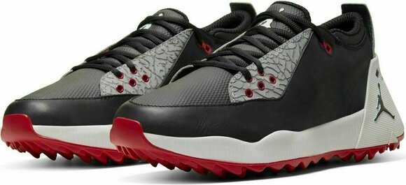 Golfskor för herrar Nike Jordan ADG 2 Black/Black/Summit White/University Red 45,5 - 3