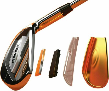 Golfschläger - Eisen Callaway Mavrik Irons Steel Left Hand Steel Regular 5-PW - 16