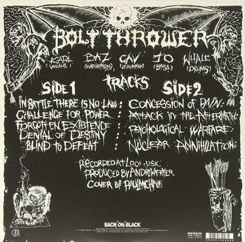 Płyta winylowa Bolt Thrower - In Battle There Is No Law! (Vinyl LP) - 2