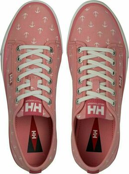 Womens Sailing Shoes Helly Hansen W Fjord Canvas Shoe V2 Flamingo Pink/Off White 37.5 - 3