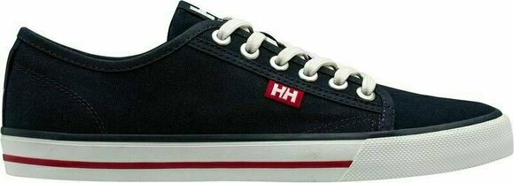 Womens Sailing Shoes Helly Hansen W Fjord Canvas Shoe V2 Navy/Red/Off White 40 - 2