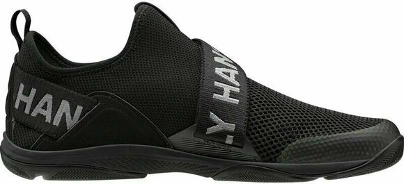 Mens Sailing Shoes Helly Hansen Hydromoc Slip-On Shoe Black/Charcoal/Azid Lime 42 - 5