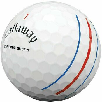 Golf žogice Callaway Chrome Soft 2020 Triple Track White - 3