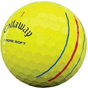 Golf Balls Callaway Chrome Soft 2020 Triple Track Yellow - 3