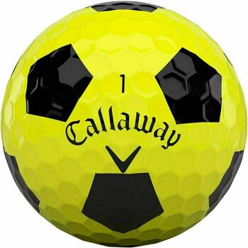 Palle da golf Callaway Chrome Soft 2020 Yellow Truvis Black - 2