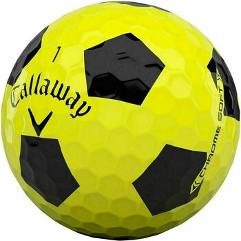 Golfball Callaway Chrome Soft 2020 Yellow Truvis Black - 3