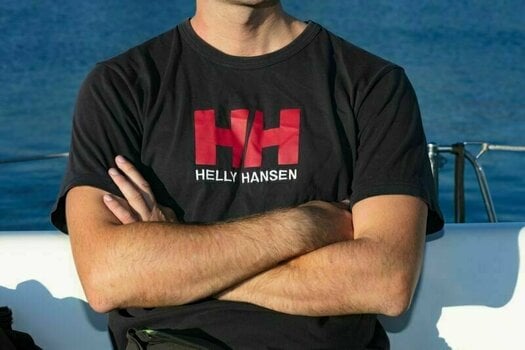 T-Shirt Helly Hansen Men's HH Logo T-Shirt Navy L - 3