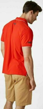 T-Shirt Helly Hansen Faerder Polo T-Shirt Alert Red M - 4