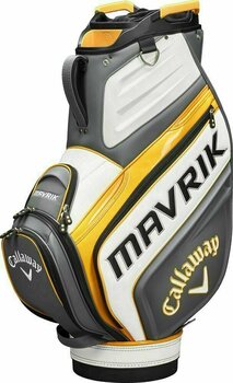 Bolsa de golf Callaway Mavrik Staff Bag Trolley Charcoal/White/Orange 2020 - 2