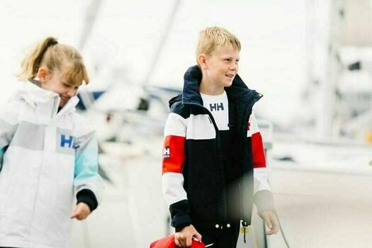 Odzież żeglarska dla dzieci Helly Hansen JR Salt 2 Jacket Navy 176 - 4