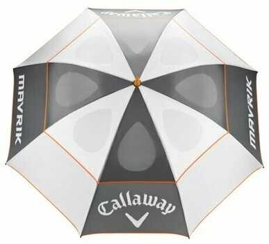 Umbrella Callaway Mavrik Double Canopy Umbrella 68 White/Charcoal/Orange - 2