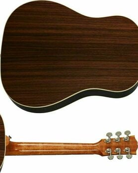 Guitare Jumbo acoustique-électrique Gibson J-45 Studio RW Rosewood Burst - 5