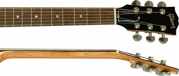 Guitare Jumbo acoustique-électrique Gibson J-45 Studio WN Walnut Burst - 4