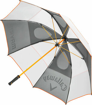 Parasol Callaway Mavrik Double Canopy Umbrella 68 White/Charcoal/Orange - 3
