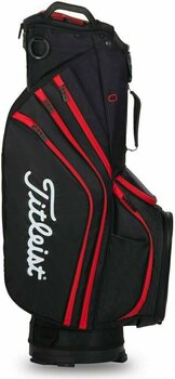 Golf Bag Titleist Cart 14 Lightweight Black/Black/Red Golf Bag - 2