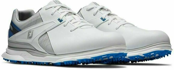 Chaussures de golf pour hommes Footjoy Pro SL White/Grey/Blue 42 - 4
