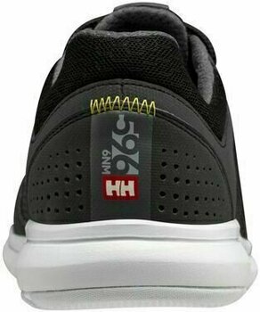 Mens Sailing Shoes Helly Hansen Men's Ahiga V4 Hydropower Sneakers Jet Black/White/Silver Grey/Excalibur 41 - 5