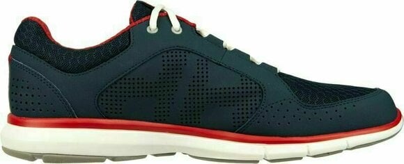Mens Sailing Shoes Helly Hansen Ahiga V4 Hydropower Navy/Flag Red/Off White 44.5 - 2