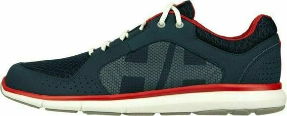 Mens Sailing Shoes Helly Hansen Ahiga V4 Hydropower Navy/Flag Red/Off White 44.5 - 3