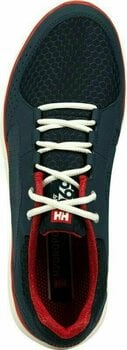 Mens Sailing Shoes Helly Hansen Ahiga V4 Hydropower Navy/Flag Red/Off White 44.5 - 4