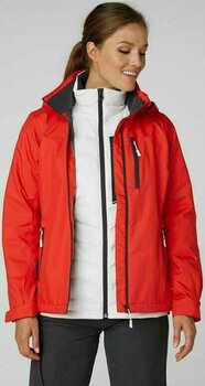 Giacca Helly Hansen Women's Crew Hooded Giacca Alert Red M - 4