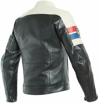 Leather Jacket Dainese 8-Track Black/Ice/Red 48 Leather Jacket - 2