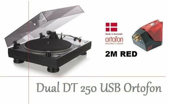 Gramofon Dual DT-250 USB + Ortofon OM 5E Crna - 7