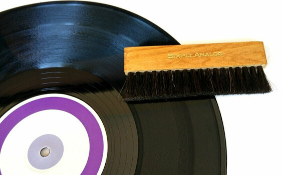 LP-levyjen harja Simply Analog Anti-Static Wooden Brush Cleaner S/1 - 5