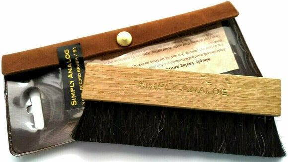 Pędzel do płyt LP Simply Analog Anti-Static Wooden Brush Cleaner S/1 - 6