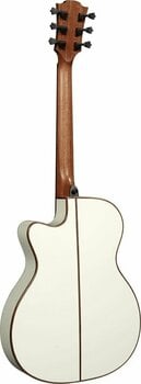 Jumbo elektro-akoestische gitaar LAG Tramontane 118 T118ASCE-IVO Ivory - 3
